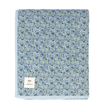 BIBS x LIBERTY Quilted Blanket - Chamomile Lawn/Baby Blue