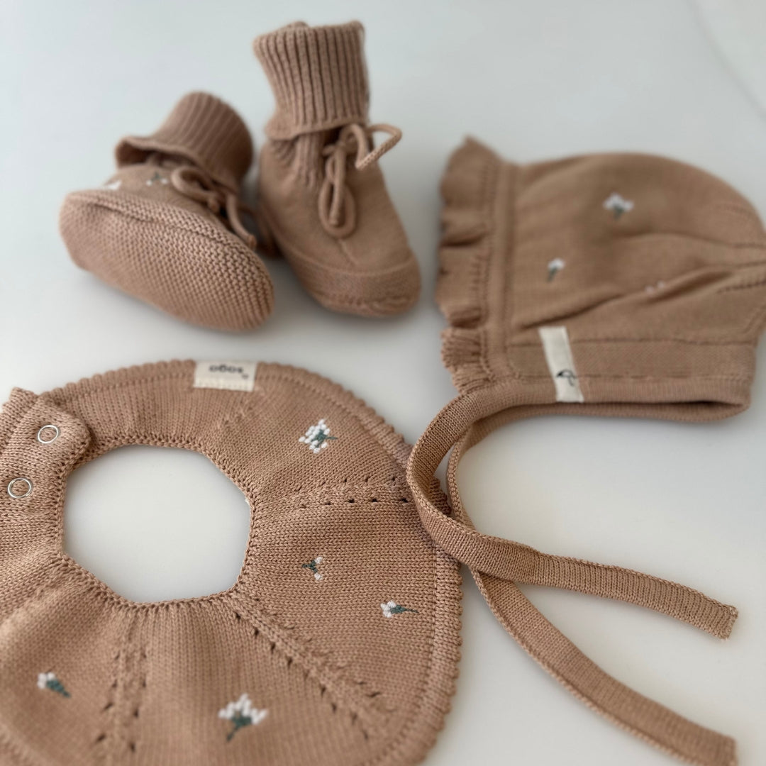 Saga | Flora Teething Bib - Sunbaked Bloom