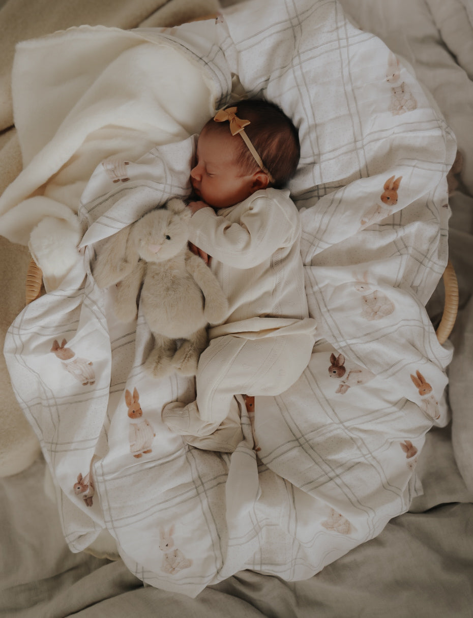 Pop Ya Tot | Little Cottontail Swaddle Wrap