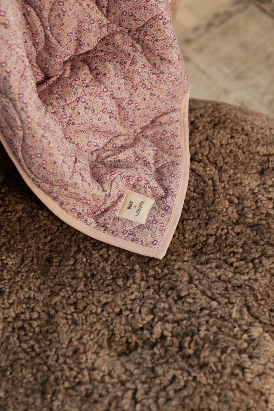 BIBS x LIBERTY Quilted Blanket - Eloise/Blush