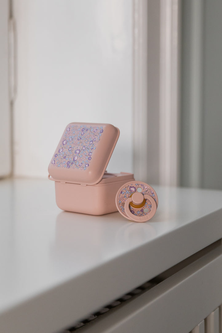 BIBS x LIBERTY Pacifier Box - Eloise/Blush