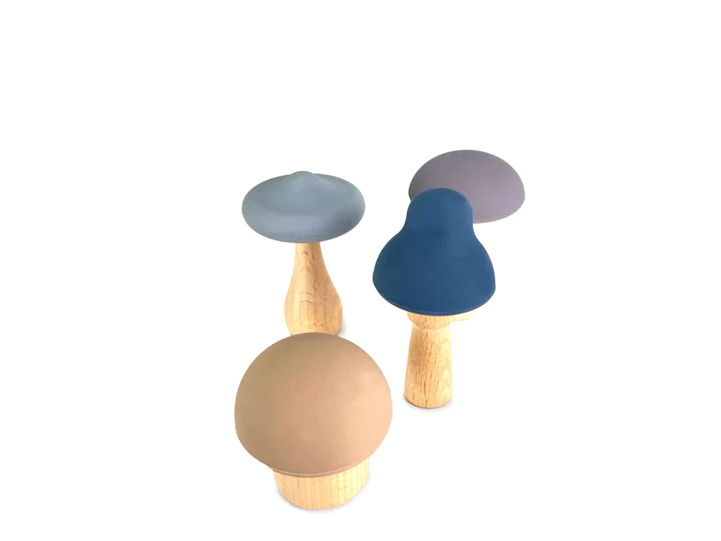 Silicone Mushroom Toy Set