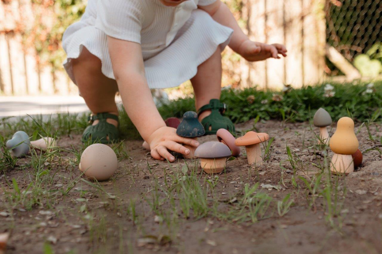 Silicone Mushroom Toy Set