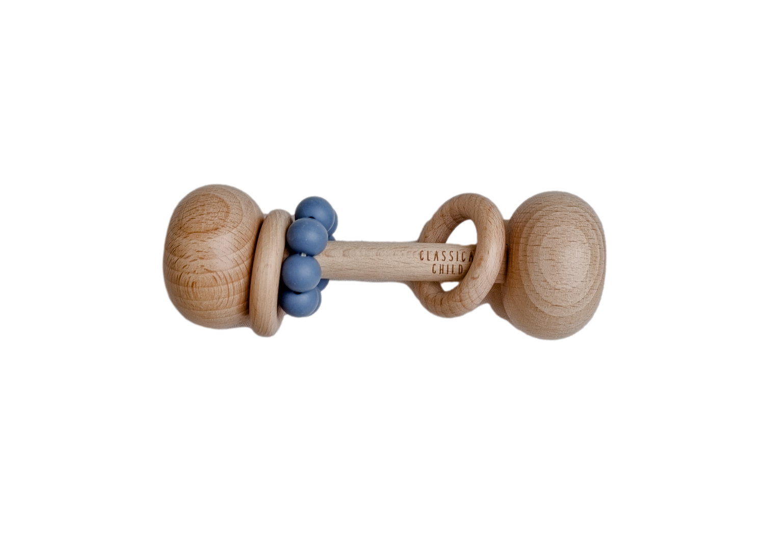 Beech Rattle Denim – Classical Child