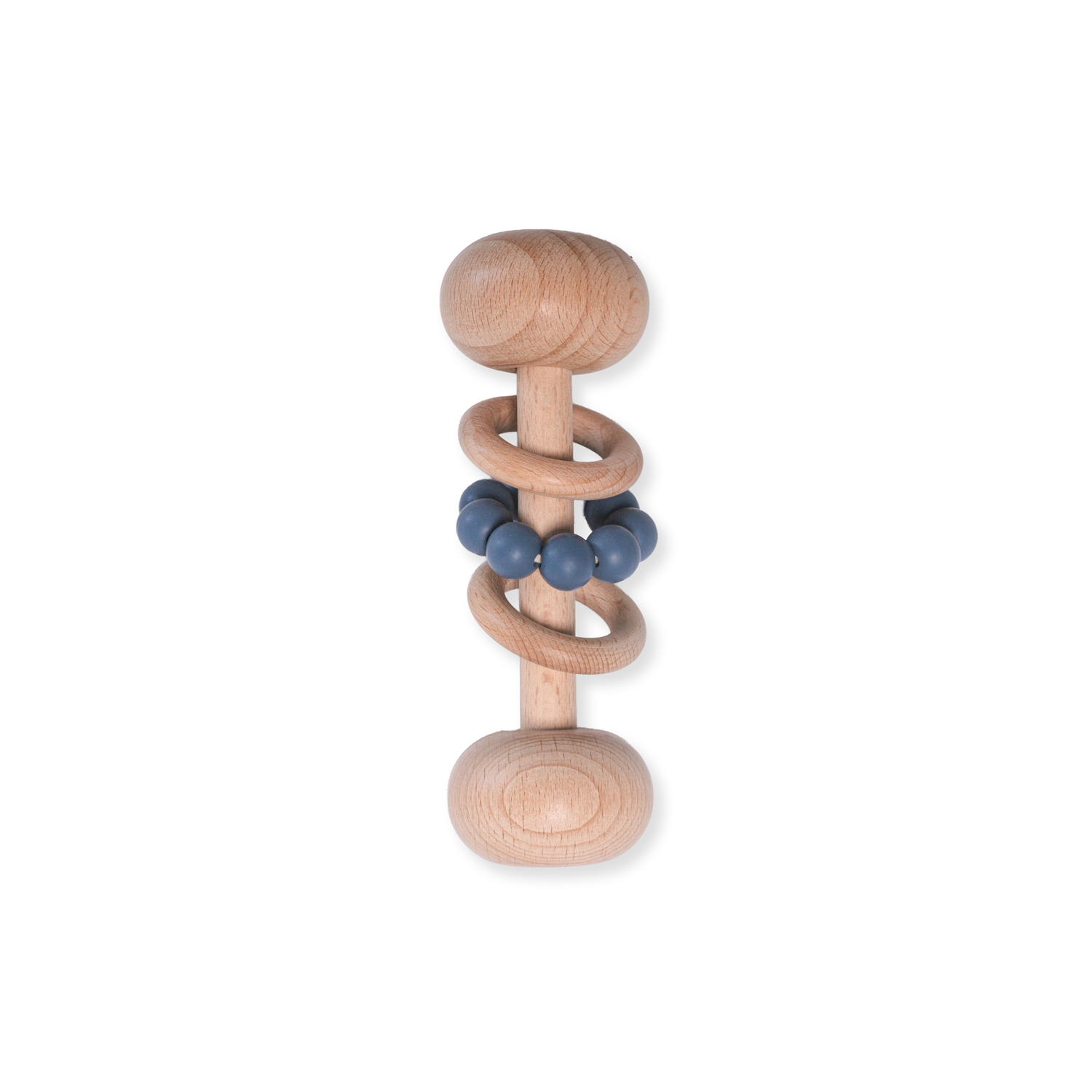 Beech Rattle Denim – Classical Child