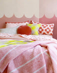 Castle Blush Linen Scallop Pillowcase