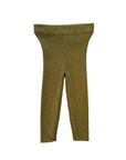 Organic Ribbed Essential Leggings - Herb