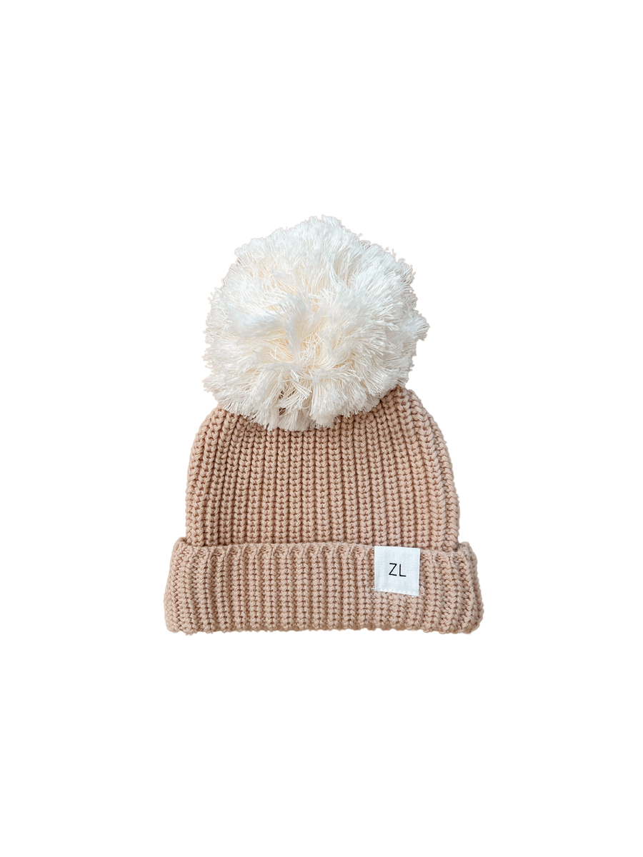 Ziggy Lou Beanie Caramel Gingham