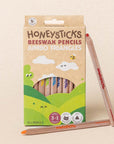 Honeysticks Magic 3-in-1 Beeswax Pencils Jumbo Triangles 10pk