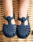 Classical Jelly Sandals - Navy Blue