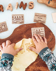 Kinfolk & Co Train Eco Stamp Set