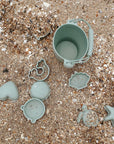 Sage Green 12 Piece Beach Bucket & Toys Set