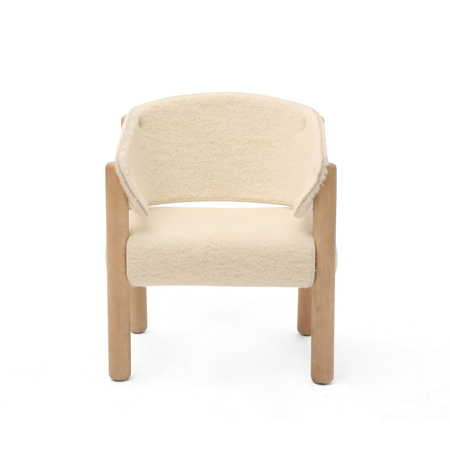 Charlie Crane Saba Children's Chair in White Fur