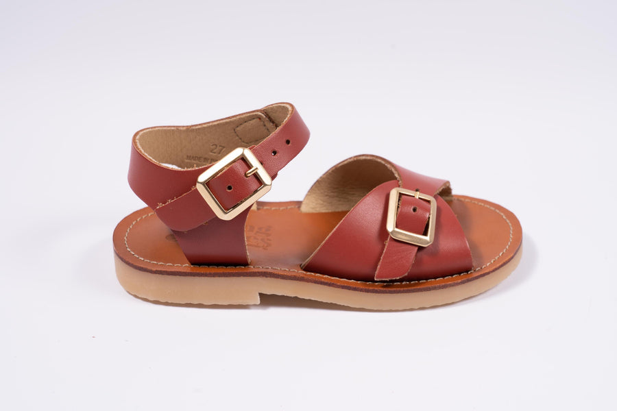 Young Soles Sonny Leather Sandal Brick