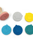 Silicone & Beech Stamp Toy