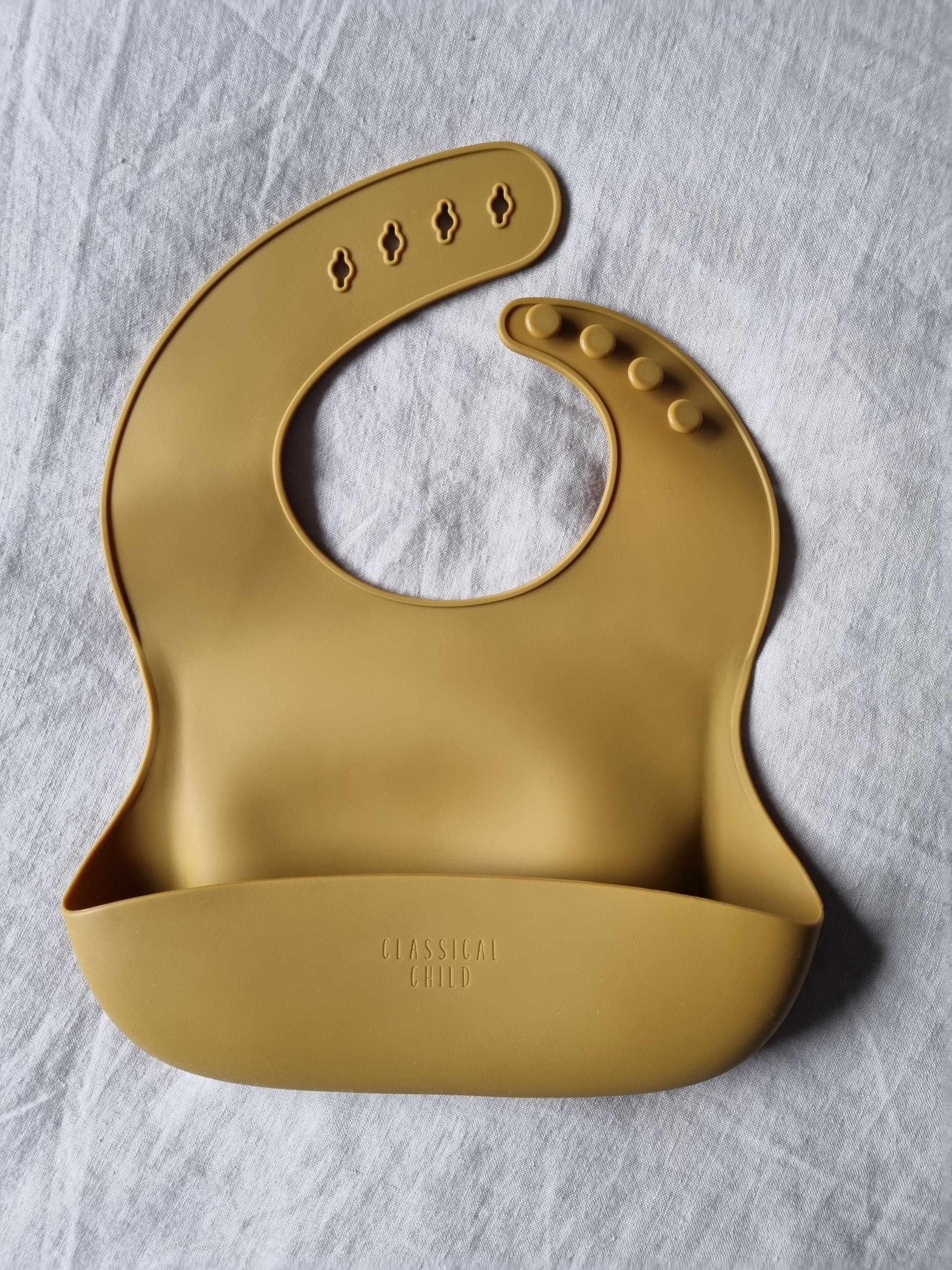 Ochre Silicone Bib