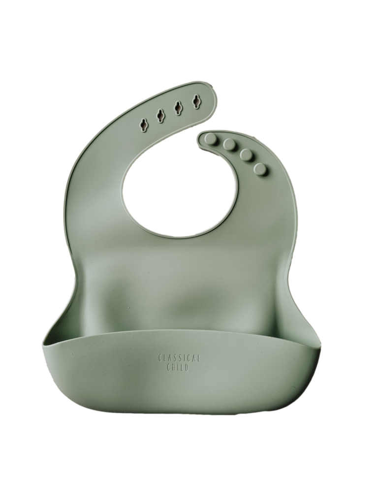 Sage Silicone Bib