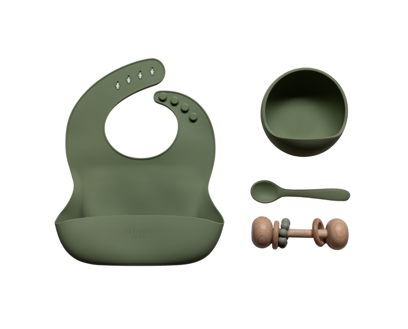 Sage Silicone Bib