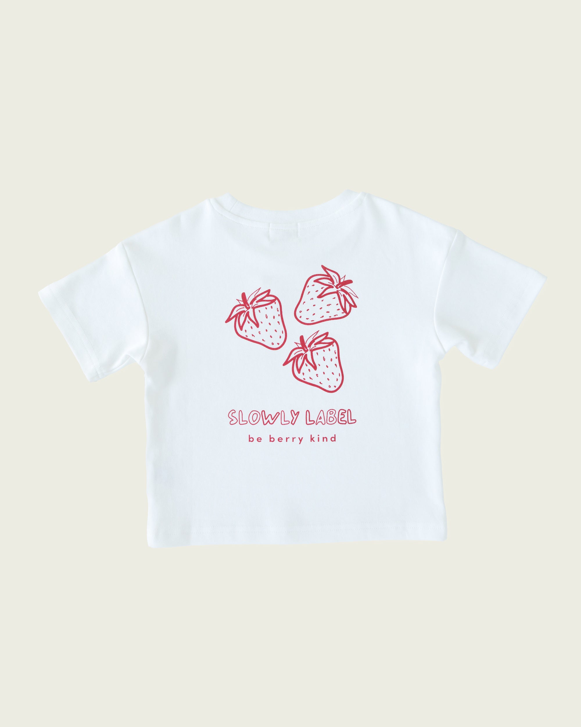 Slowly Berry Kind Tee - Strawberry