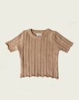 Slowly Darcie Knit Tee-Sand