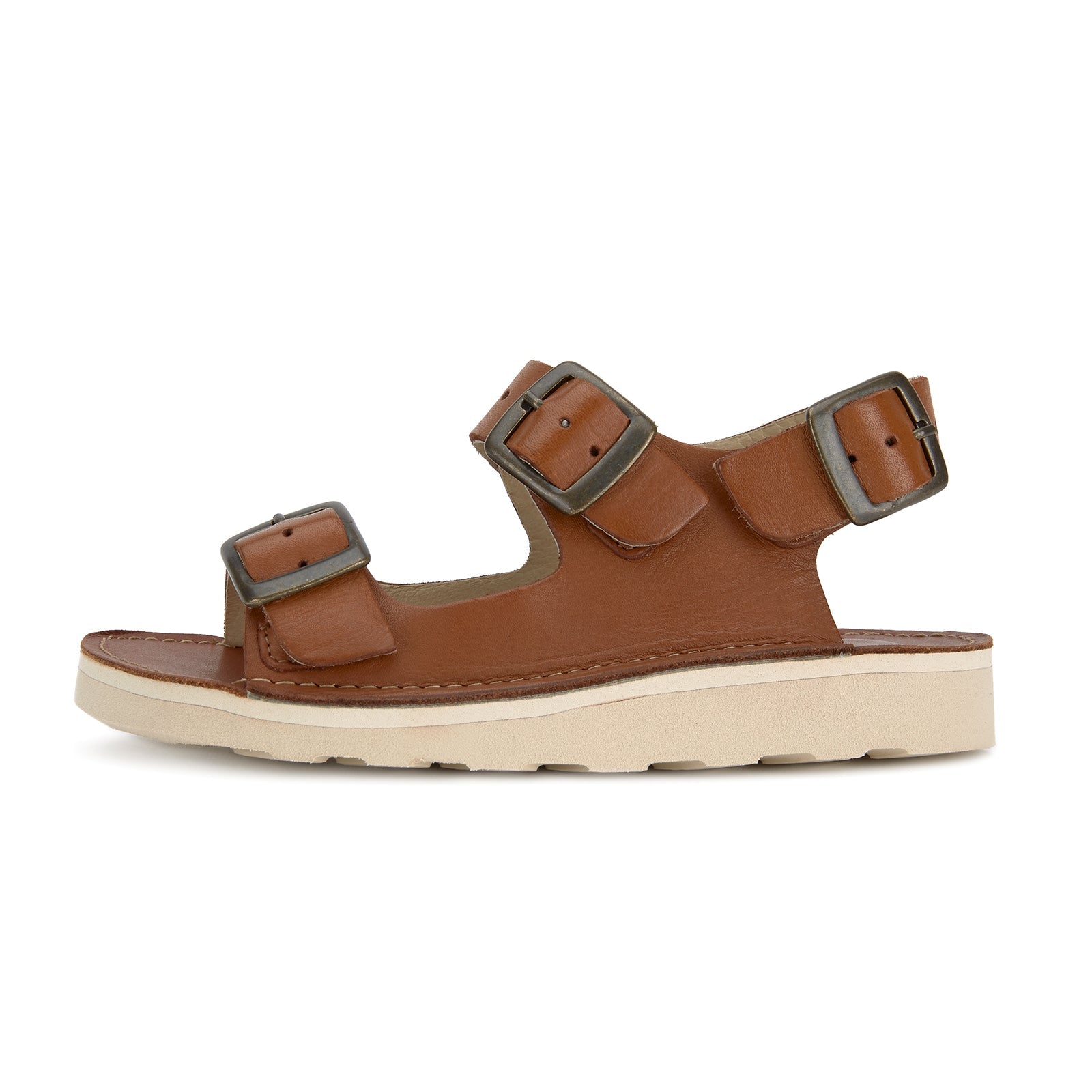 Young Soles Spike Leather Sandal Chestnut