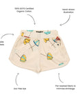 Sunny Folk Shady Days Organic Shorts