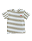 Slowly Stripe Tee - Matcha