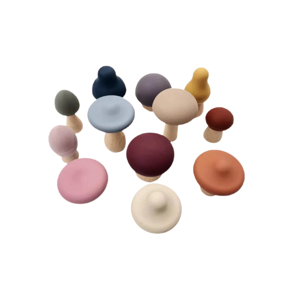 Silicone Mushroom Toy Set