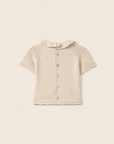 Wedoble Short Sleeve Top | Let Love Grow Beige