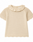 Wedoble Short Sleeve Top | Let Love Grow Beige
