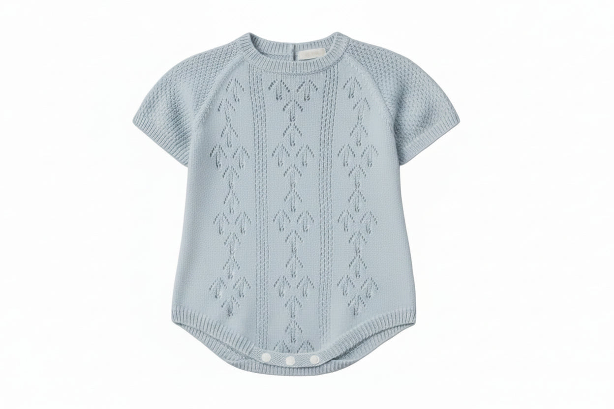 Wedoble Romper – Organic Cotton | Boundless Love | Blue