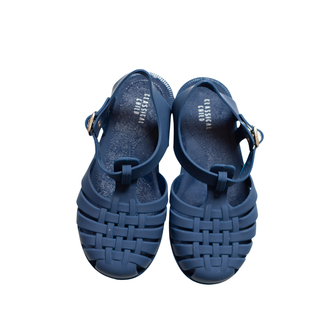 Classical Jelly Sandals - Navy Blue