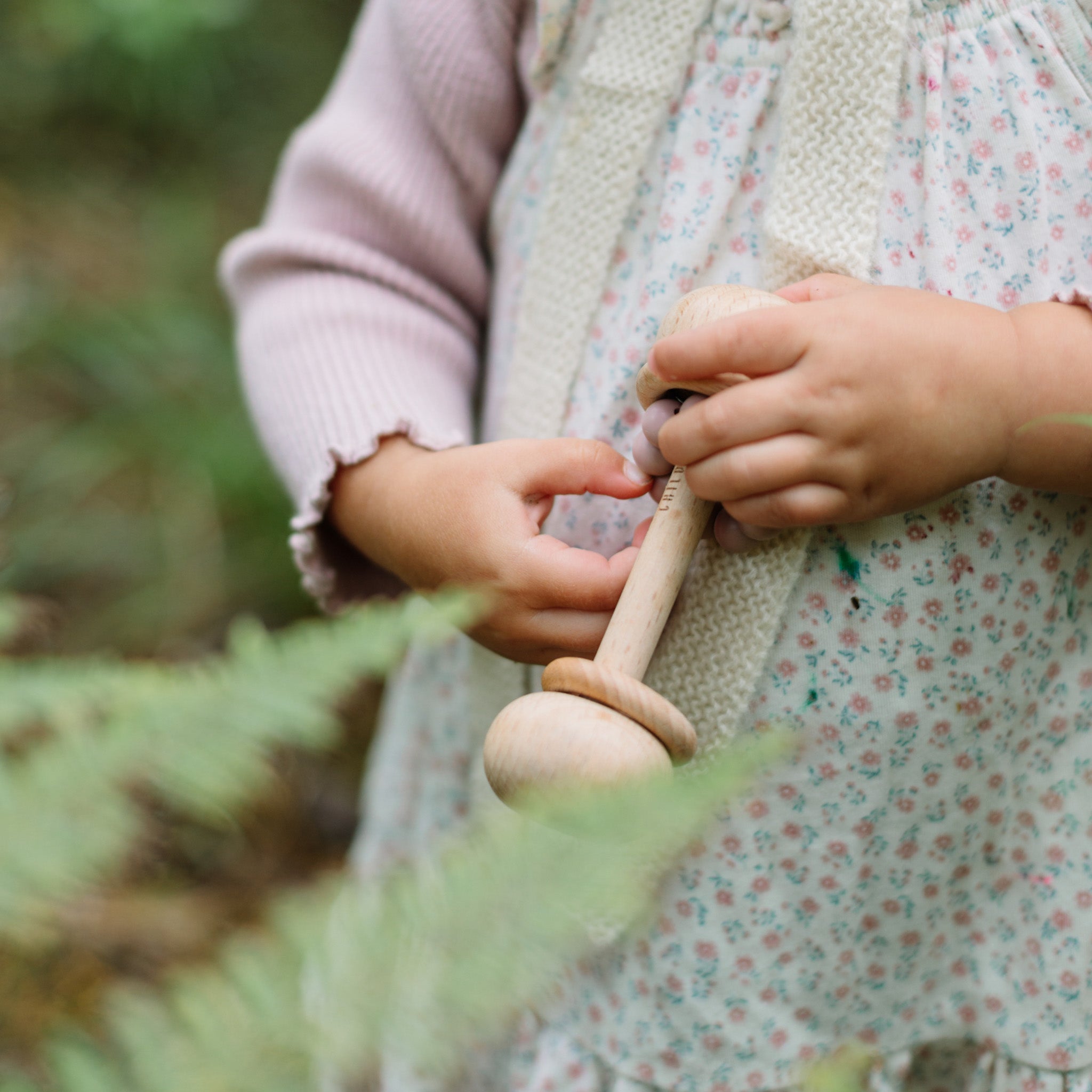Beech Rattle Linen – Classical Child