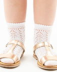 Condor Openwork Short Socks White