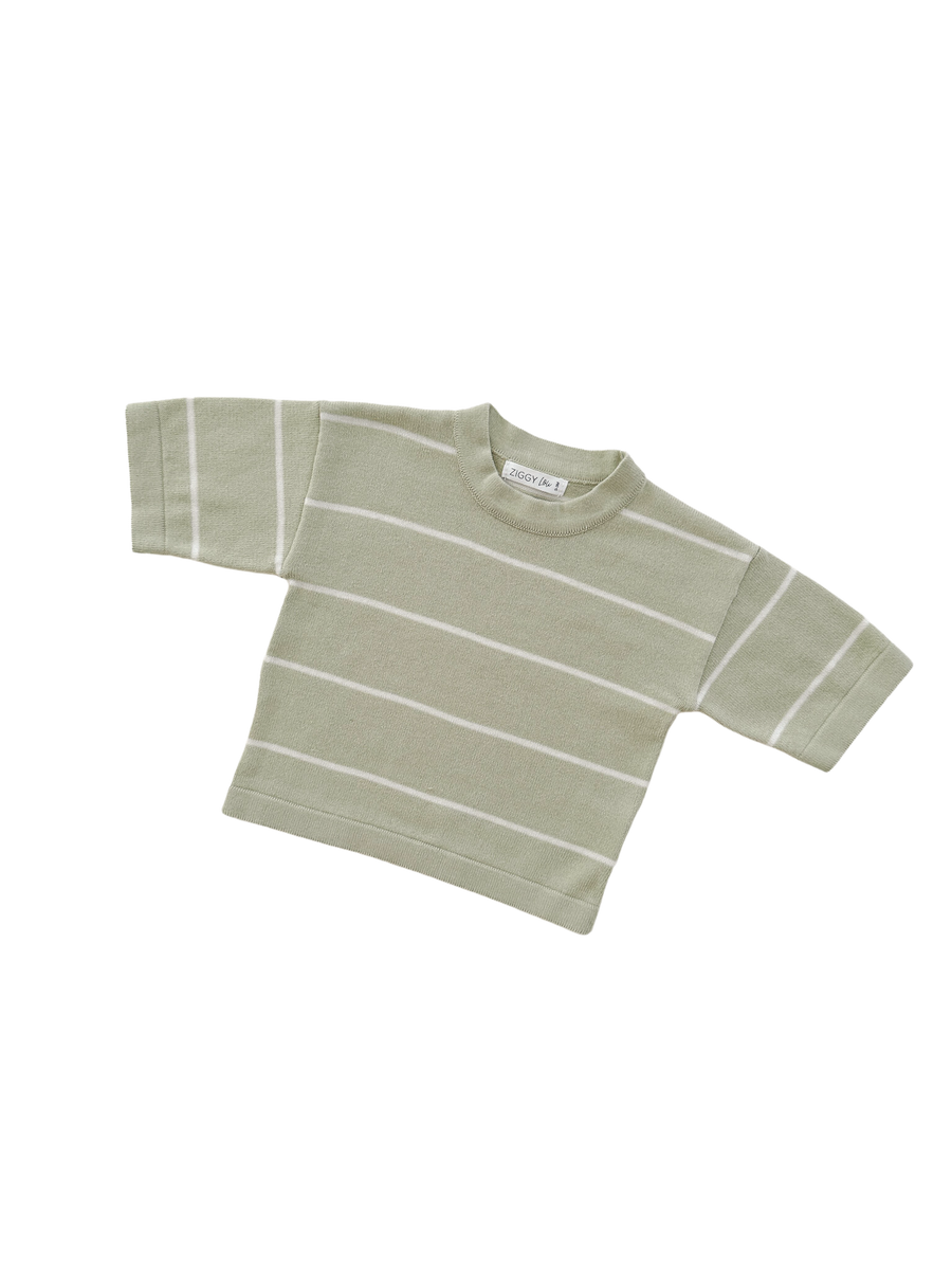 Ziggy Lou Long Sleeve Tee Fern Stripes