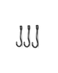 FERM LIVING Curvature Hooks, Black Brass (Set of 3)