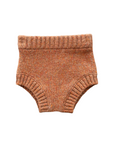 Fleck Yarn Knitted Bloomers - Tawny