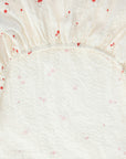 Garbo&Friends Seersucker Fitted Sheet Cot Poppy
