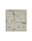 Garbo&Friends Prune Green Muslin Swaddle Blanket