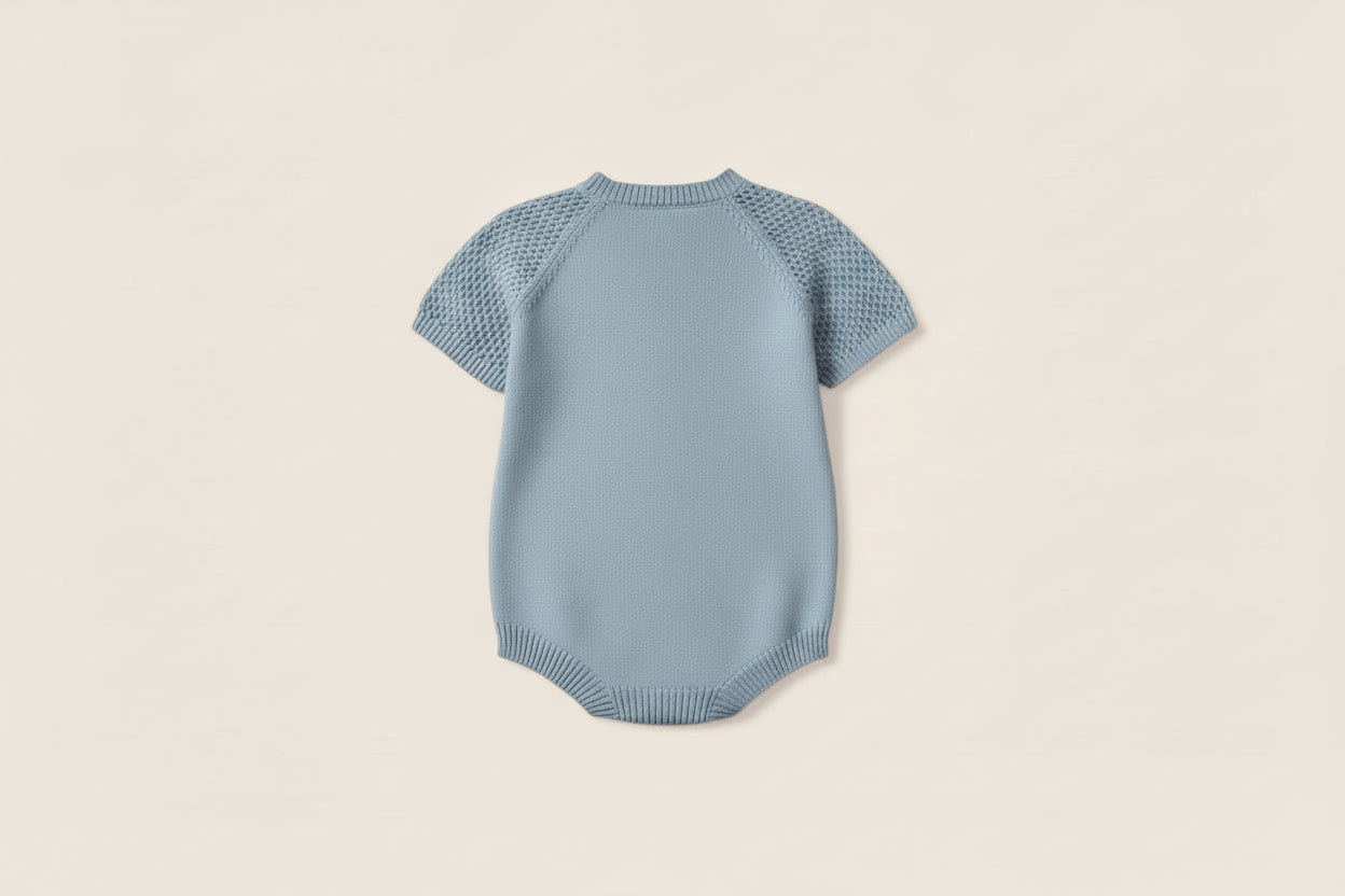 Wedoble Romper – Organic Cotton | Boundless Love | Blue