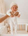 Ziggy Lou Classic Knit Romper Milk