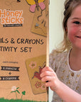 Honeysticks Jumbo Stencils and Crayons Activity Set