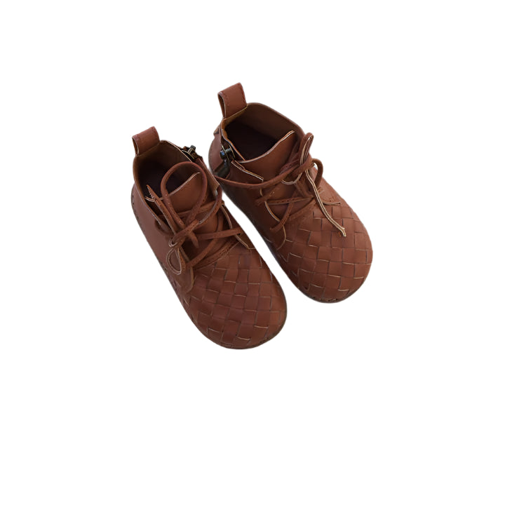 Classical Child Junior Weave Boots Tan