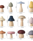 Silicone Mushroom Toy Set