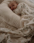 Pop Ya Tot | Fleur Blanche Swaddle Wrap