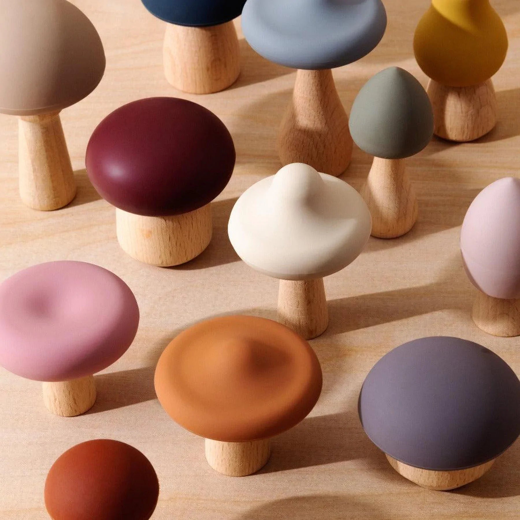 Silicone Mushroom Toy Set