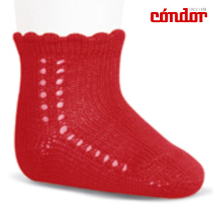 Short Lace Socks Red | Condor