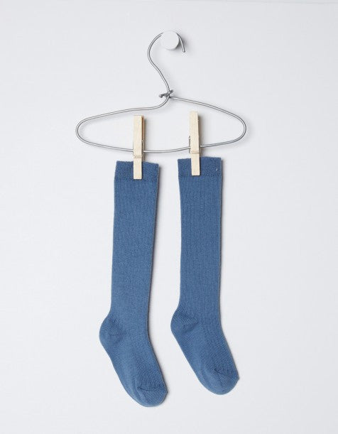 Ribbed Socks French Blue - Classical Child
 - 3