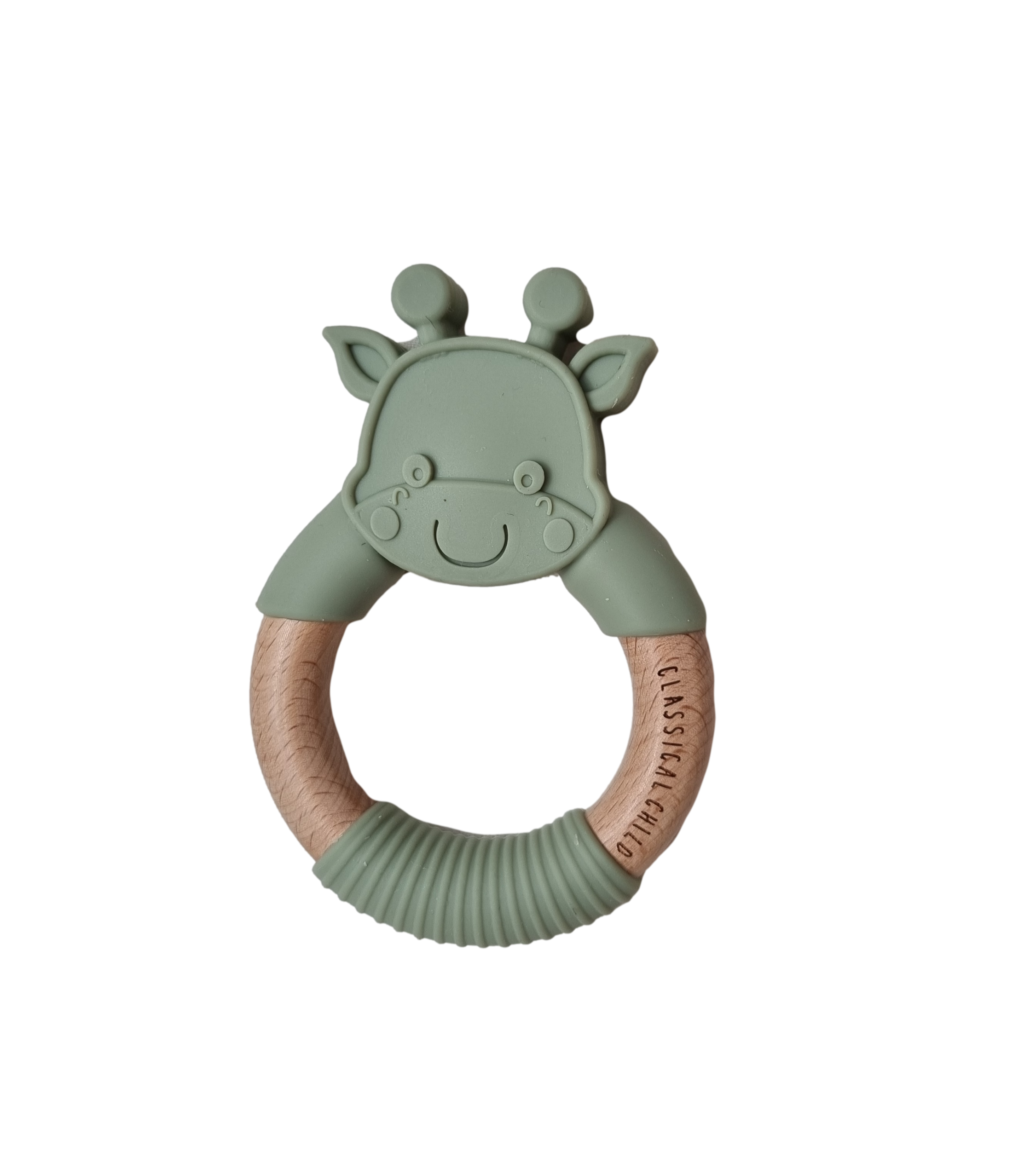 Giraffe Teether Sage Classical Child