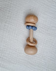 Beech & Silicone Rattle